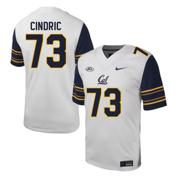California Golden Bears #73 Matthew Cindric ACC Conference College Football Jerseys Stitched Sale-White